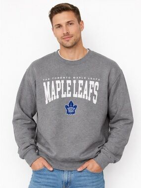 Mitchell & Ness Toronto Maple Leafs Crewneck Sweatshirt Grey XL